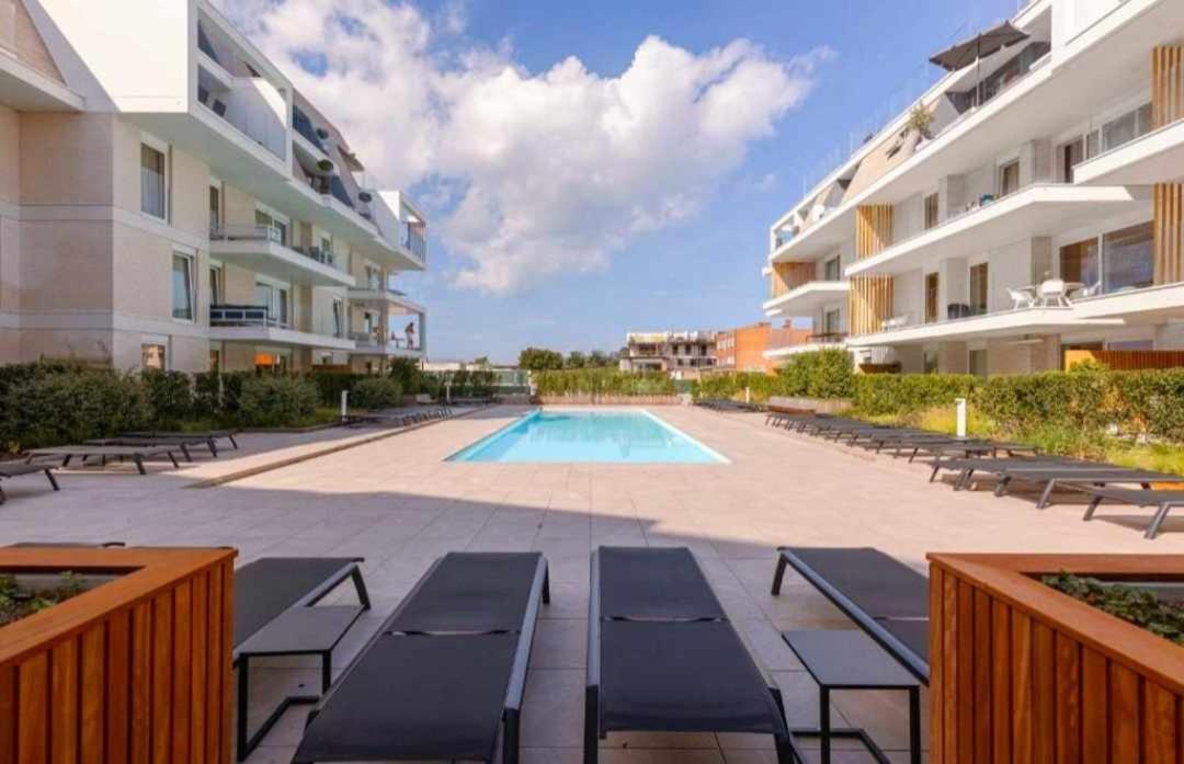 Villa Creole 0308 Luxe Appartement Met Verwarmd Zwembad Nieuwpoort Jachthaven Εξωτερικό φωτογραφία